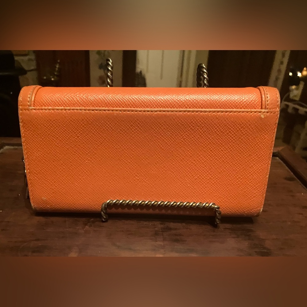 Authentic MCM Long Leather Wallet w/Charm - Picture 3 of 10